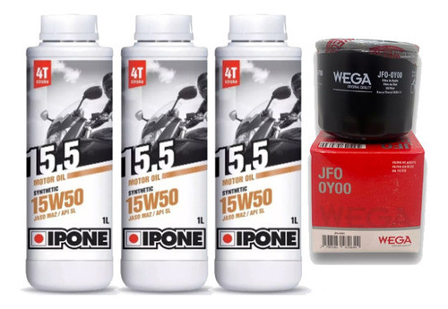 Kit Service Voge 500 Ds Dsx R Filtro + Ipone 15w50 Pr 0