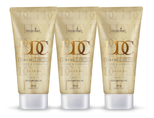 Crema De Peinar Argan Ossono 180ml Daily Dual Cream X 3 0