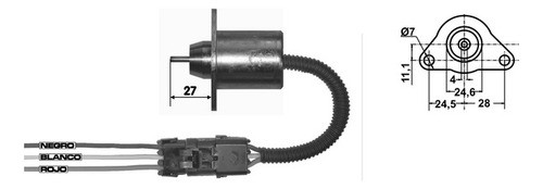 Solenoide Pare Compatible Con Motores Komatsu Yanmar 1
