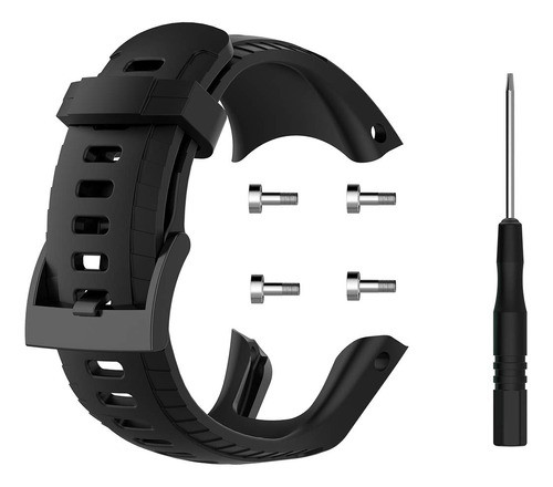 Awaduo Banda Compatible Suunto 5, Silicona Negra 1