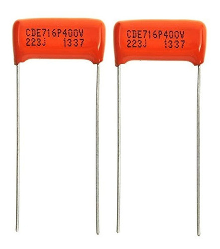 Condensadores De Película Naranja Gota 022uf400v 2x Par 1