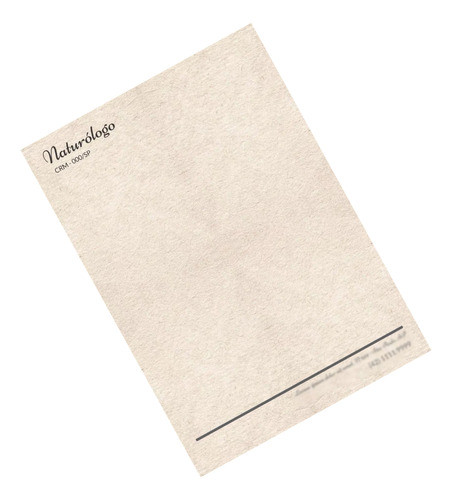 Receituário Médico 15x21cm Em Papel Reciclado 75gr 0