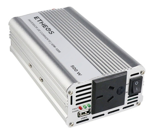 Inversor Corriente Onda Modificada 500w Auto 12-220v Etheos 0
