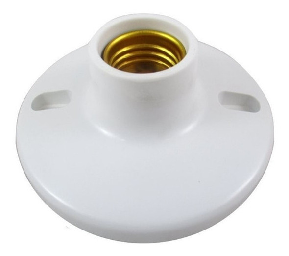 Portalampara Receptaculo Plastico Blanco Techo Pared E27 $um 0