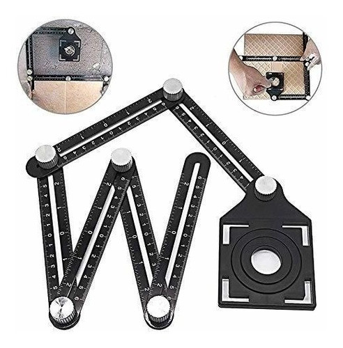 Aleacion De Aluminio Multifuncion Regla De Seis Angulos B 0