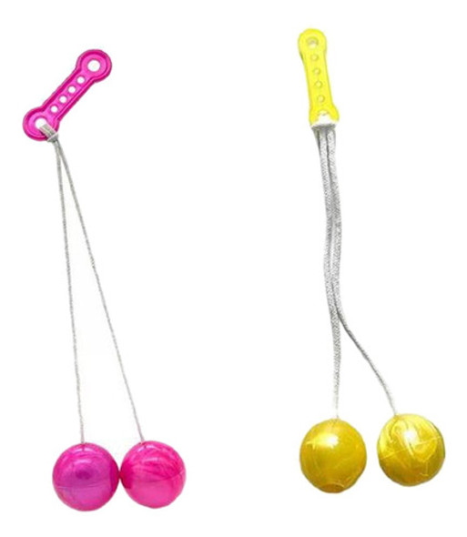 2x Bolas De Balanço Em Uma Corda Brinquedo Sensorial De 0