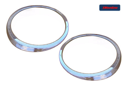 Marco Cubre Aro Faros Trasero Cromado Gol G4 Power 1