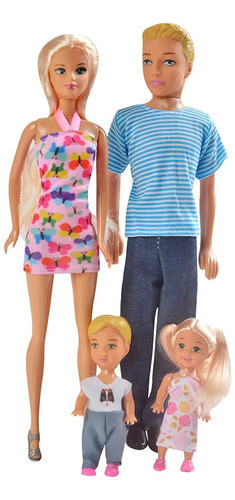 Muñecas Padres + Hijos Articulados / Envio Gratis En El Dia 0