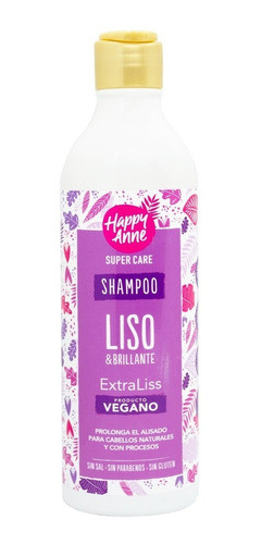 Happy Anne Liso & Brillante Shampoo Cabellos Lisos Vegano 0