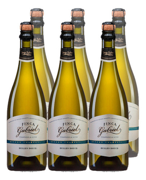 Espumante Finca Gabriel Dulce 750ml Jorge Rubio Caja X6 0 Espumante Finca Gabriel Dulce 750ml Jorge Rubio Caja X6 0