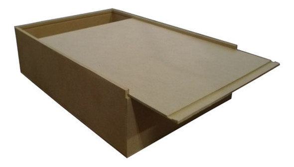 Caja Porta Vino Tapa Corrediza De 20x35x10 Fibrofacil X5 Un 0