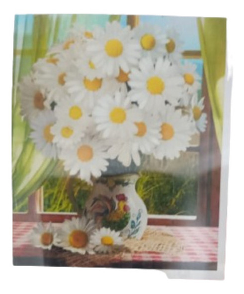 Pintura Por Diamantes Kit Completo 40x50cm Florero 0