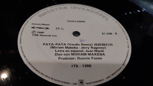 Chayanne Miriam Makeba Pata Pata Vinilo Maxi Muy Buen Estado 1