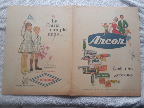 Antigua Lamina Coleccion Billiken Simbolos Nacionales Escudo 1