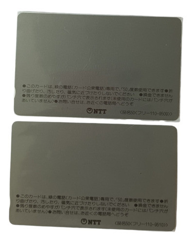 Cartão Telefônico Japão: Nelson Piquet. 2 Cartão Novos. Pa39 1