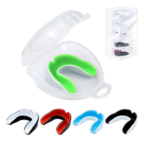 Protector Bucal Deportivos Niños Paquete De 5 Con Estuche 0