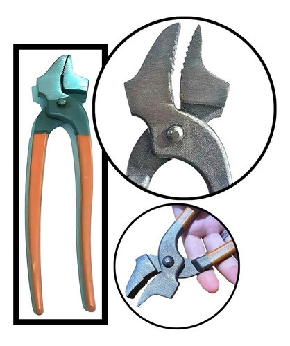 Pinza Curva Para Zapatero, De Acero, Nueva !! 0