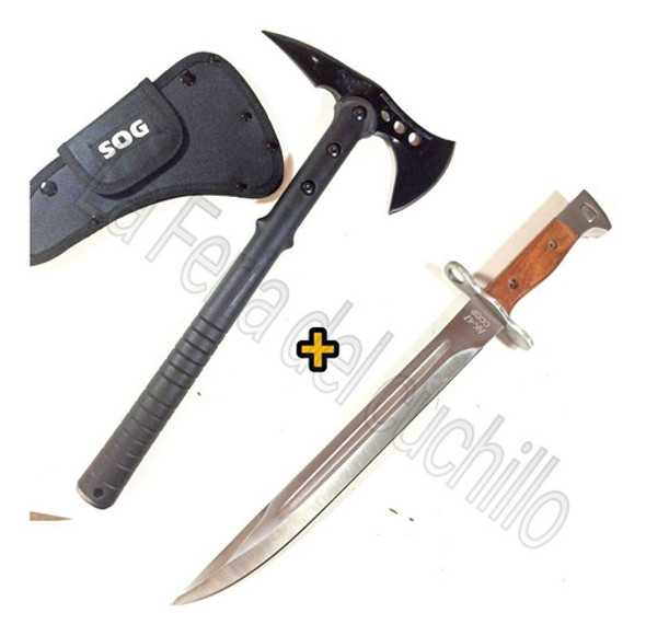 Hacha Tomahawk + Bayoneta Ak 47 De Regalo. 0