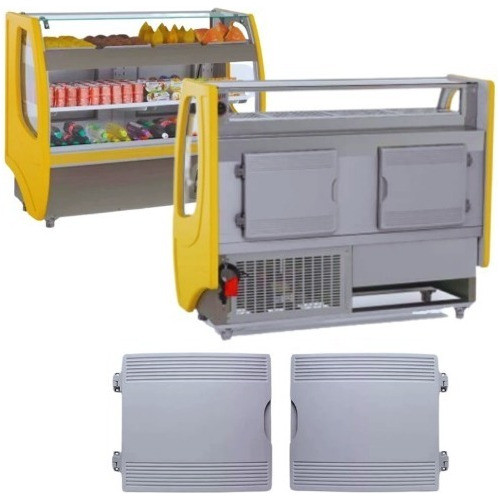 Porta P/balcão Gelopar Ggbqc-125b 44x38cm Cinza Completa Dir 1