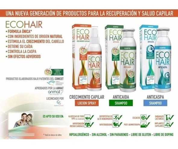 Eco Hair Locion X 125 Ml Anticaida Del Cabello 1 Eco Hair Locion X 125 Ml Anticaida Del Cabello 1