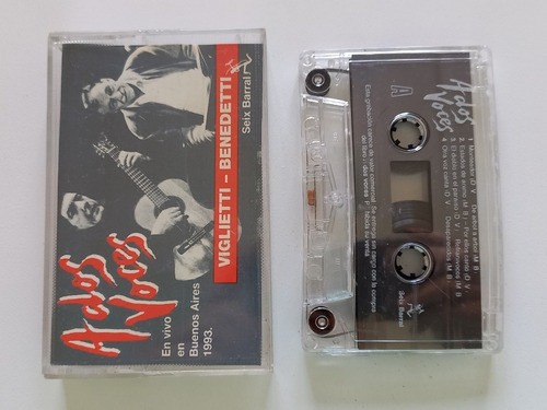 Cassette Original Viglietti - Benedetti - A Dos Voces - Zwt 0