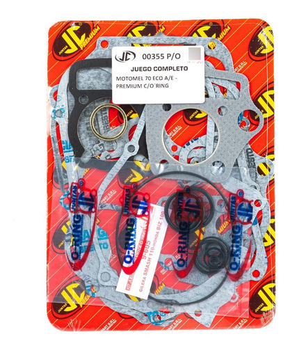Juego Juntas Motomel Eco 70 A/e Premium Con Oring Jc 0
