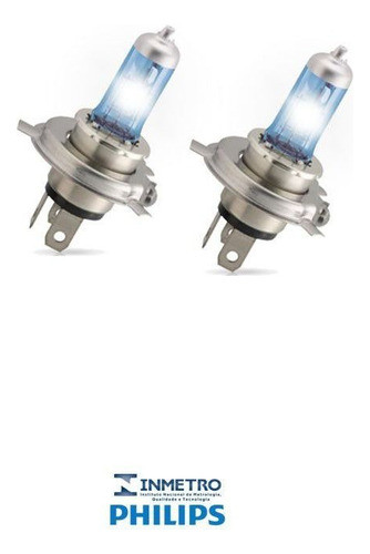 Lâmpadas Farol Nissan Maxima Philips H4 Crystalvision 1