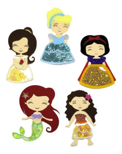 Kit Princesas 2 Em Acrílico 0