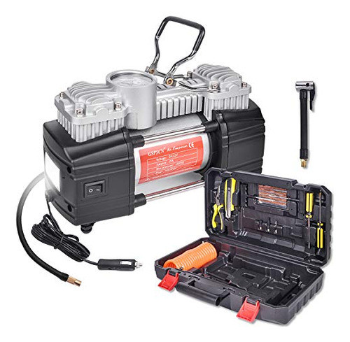 Bomba De Compresor De Aire Portátil Gspscn De Doble Cilindro 0