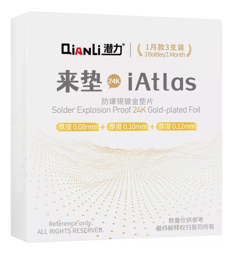 Qianli Iatlas Lamina Chapada En Oro 24k iPhone 0