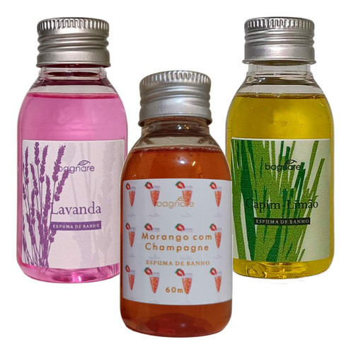 Kit 3 Espumas De Banho Banheira Relaxante Romântico Aromas 0