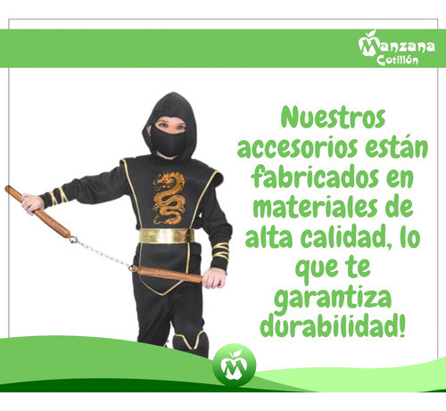10 Nunchakus De Juguete Para Disfraz Ninja Cotillon 1