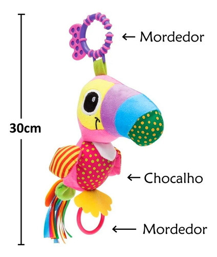 Tucano Atividades Brinquedo Bebê Estimulante +3m 1 Unidade 1