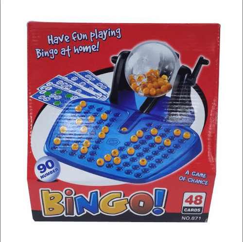 Juego De Mesa Familiar Bingo Con Bolillero 0