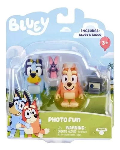 Set De Muñecos Bluey Con Accesorios Photo Fun 0