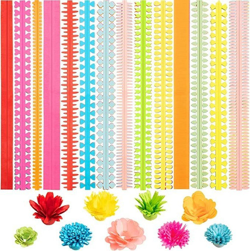 252 Tiras De Papel De Filigrana Con Dise&ntilde;o De Flores. 0