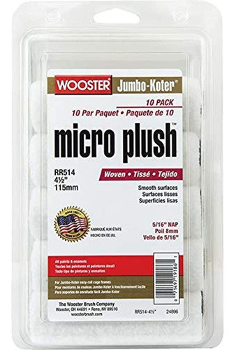 Wooster Rr514 4,5 Pulgadas Jumbo-koter Micro Plush 5/16 PuLG 0