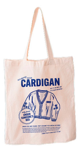 Bolsa De Tela Lienzo Tote Bag Taylor Swift Cardigan 0