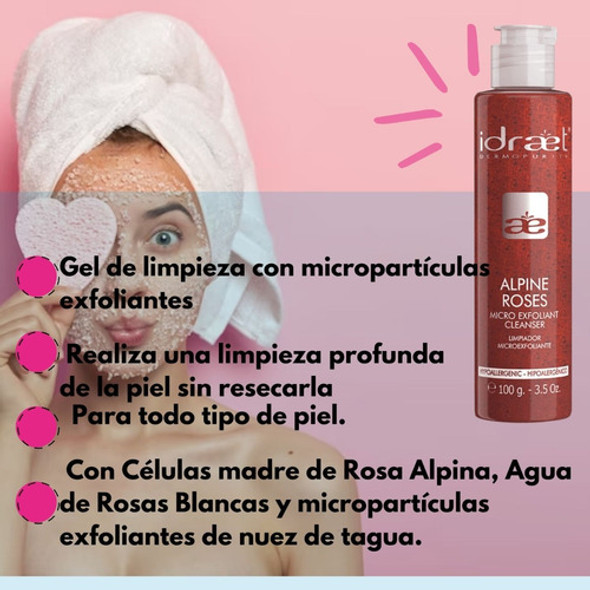 Alpine Roses Micro Exfoliante Cleanser Limpiador 100g Idraet 1