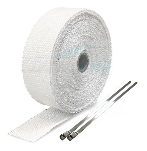 Cinta Termica Escapes Multiple F.vidrio Blanca5m 2 Precintos 0