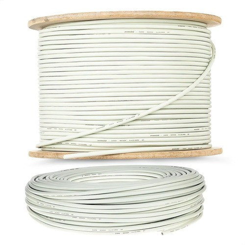 Cabo Manga 2x22 Awg - Com Blindagem Bege Com 2 Metros 1