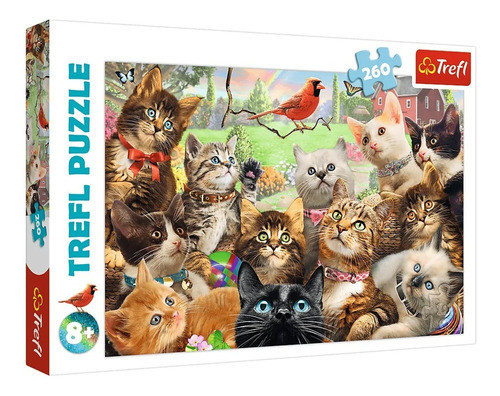 Puzzle Trefl Gatitos 260 Piezas 60x40cm Animales Febo 0