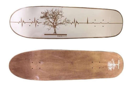 Shape Face 9.0 Old School Nature Heart - Maple Skate 0