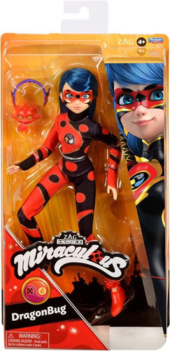 Muñeca Articulada De Moda Miraculous - Dragon Bug 0