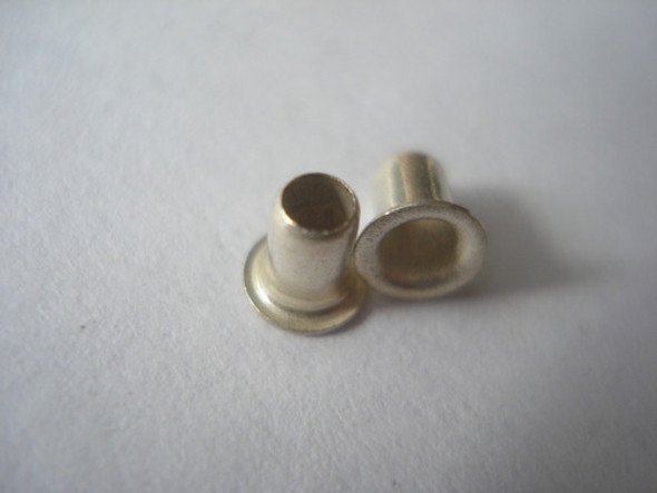 3 X 4  Mm Tubular  Lote De 100 Remache Cobre  Plata 1