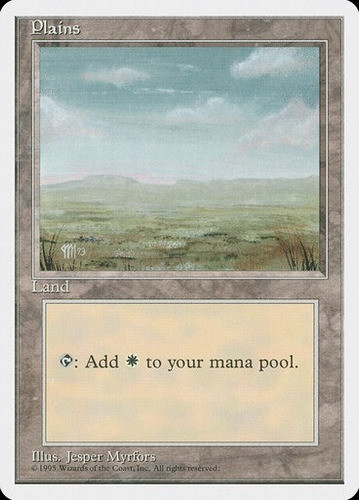 Cartas Magic Plains (c) (4th) Nps 0