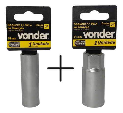 Soquetes Pito Para Vela 16mm E 21mm Imantados Automotivo 0