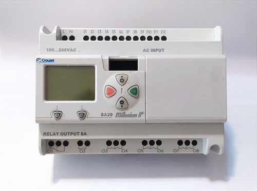 Plc Crouzet Millenium Ii+. 230vca. 12 Ent. Dig., 8 Sal. Relé 0