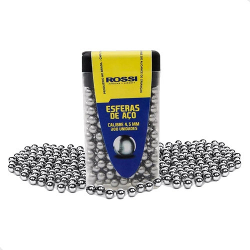 Esferas Aço 4,5mm Pistola Pressão Airgun Munição 300 Uni 0