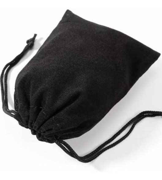 Bolsitas De Pana, Terciopelo Negras  20 Cm X 10 Cm  X 10 Und 0